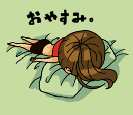 Aerobics women sticker #15097093