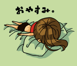 Aerobics women sticker #15097093