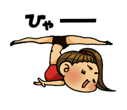 Aerobics women sticker #15097098