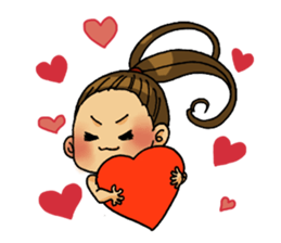 Aerobics women sticker #15097112