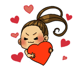 Aerobics women sticker #15097112