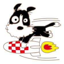 Lucky dog "Lucky" sticker #15097617