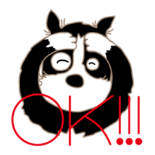 Lucky dog "Lucky" sticker #15097625