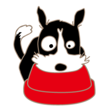 Lucky dog "Lucky" sticker #15097633