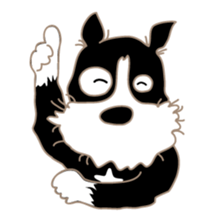 Lucky dog "Lucky" sticker #15097638