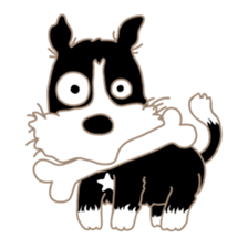 Lucky dog "Lucky" sticker #15097645