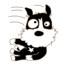 Lucky dog "Lucky" sticker #15097646