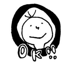 Monochrome Taro 1 sticker #15097670