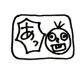 Monochrome Taro 1 sticker #15097689