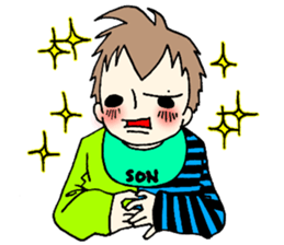 Father and son sticker #15097842