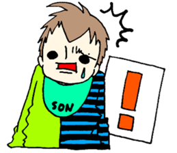 Father and son sticker #15097845