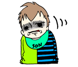 Father and son sticker #15097851