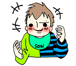 Father and son sticker #15097865