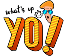 Mr. Conetall Mushroom & Big Texts sticker #15098045