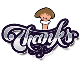 Mr. Conetall Mushroom & Big Texts sticker #15098046