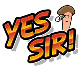 Mr. Conetall Mushroom & Big Texts sticker #15098049