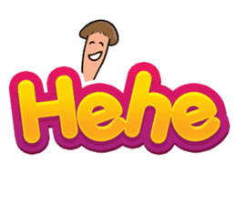 Mr. Conetall Mushroom & Big Texts sticker #15098054