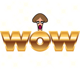 Mr. Conetall Mushroom & Big Texts sticker #15098058