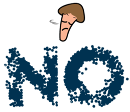 Mr. Conetall Mushroom & Big Texts sticker #15098060