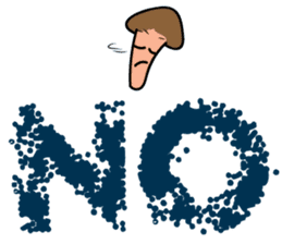 Mr. Conetall Mushroom & Big Texts sticker #15098060