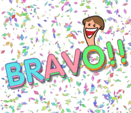 Mr. Conetall Mushroom & Big Texts sticker #15098069