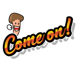 Mr. Conetall Mushroom & Big Texts sticker #15098073