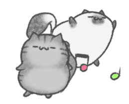 healing watercolor cat animated sticker #15098294