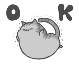 healing watercolor cat animated sticker #15098300