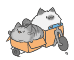 healing watercolor cat animated sticker #15098315