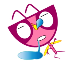 Playful mosquitoes sticker #15098696