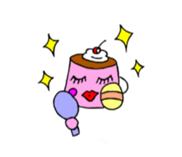 Pudding in love sticker #15099054