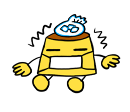 Pudding in love sticker #15099085