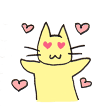YELLOW CAT MOSUKE sticker #15099203