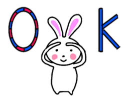 Cute rabbit everyday conversation 2 sticker #15099414