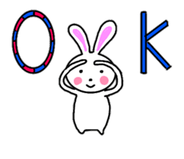 Cute rabbit everyday conversation 2 sticker #15099414