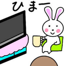 Cute rabbit everyday conversation 2 sticker #15099422