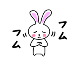 Cute rabbit everyday conversation 2 sticker #15099424