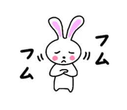Cute rabbit everyday conversation 2 sticker #15099424