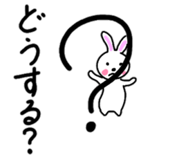 Cute rabbit everyday conversation 2 sticker #15099428