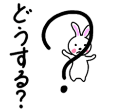 Cute rabbit everyday conversation 2 sticker #15099428
