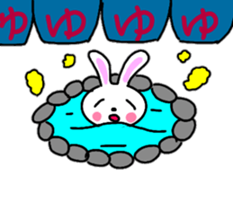 Cute rabbit everyday conversation 2 sticker #15099431