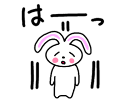 Cute rabbit everyday conversation 2 sticker #15099433