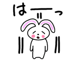 Cute rabbit everyday conversation 2 sticker #15099433