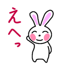 Cute rabbit everyday conversation 2 sticker #15099434