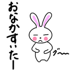 Cute rabbit everyday conversation 2 sticker #15099441