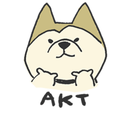 Akita-dog Sticker3 sticker #15099803