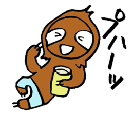 sabuchan of sloth! sticker #15100242