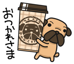 Dear Sirs Mr.Pug sticker #15100864