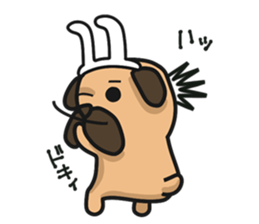 Dear Sirs Mr.Pug sticker #15100871
