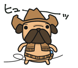 Dear Sirs Mr.Pug sticker #15100894